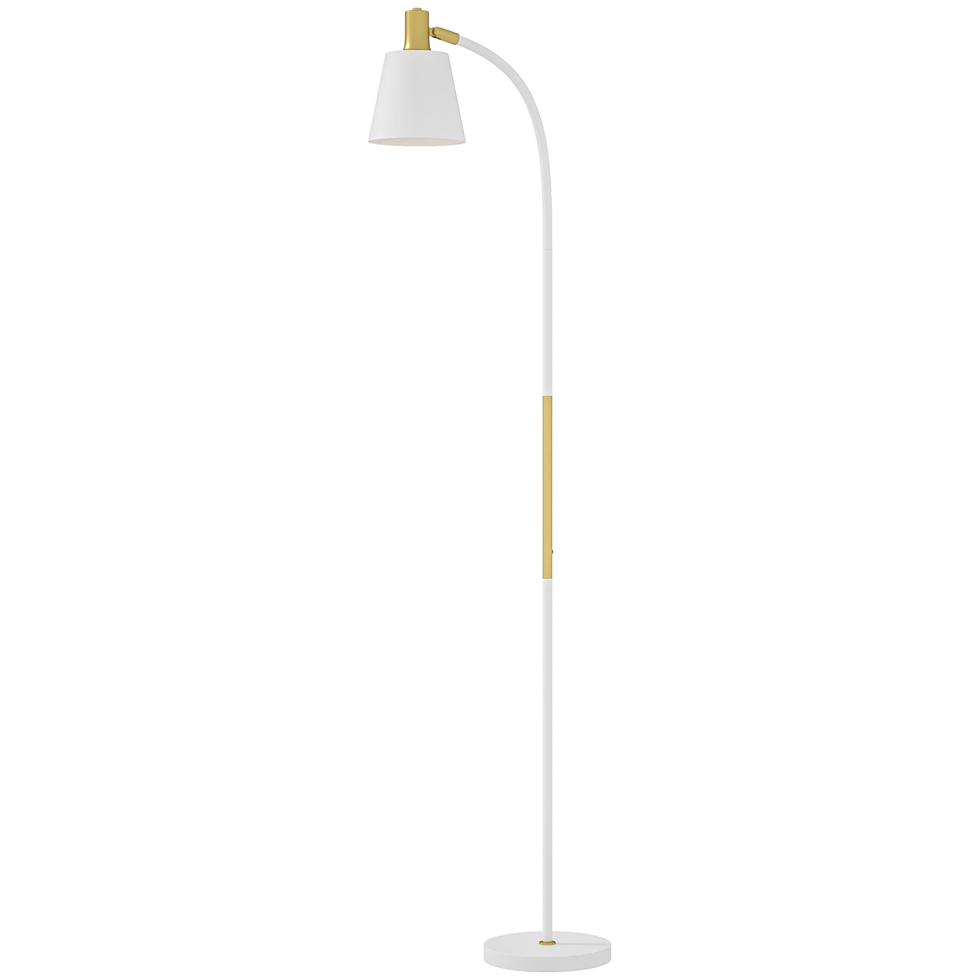 Adjustable Height Floor Lamp for Living Room 127-160 cm with Switch, E27 Socket, Floor Lamp Living Room, Bedroom, Office, White