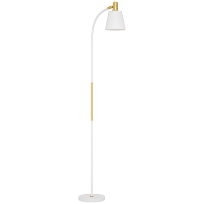 Adjustable Height Floor Lamp for Living Room 127-160 cm with Switch, E27 Socket, Floor Lamp Living Room, Bedroom, Office, White