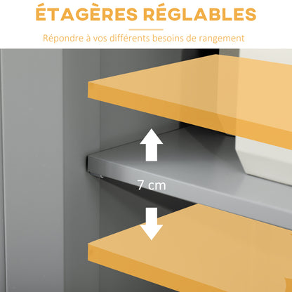 Bathroom Cabinet, Storage Cabinet with 2 Drawers, Niche, Cupboard with Door, Adjustable Shelf, Bathroom Cabinet, Kitchen, Living Room, 60 x 30 x 109 cm, Gray