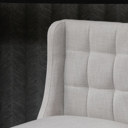 2-Piece Bar Stools Modern Kitchen Chairs Bistro Stools Bar Chairs for Kitchen with Backrest Counter Stools Linen Touch Rubberwood Beige 47 x 50 x 101 cm