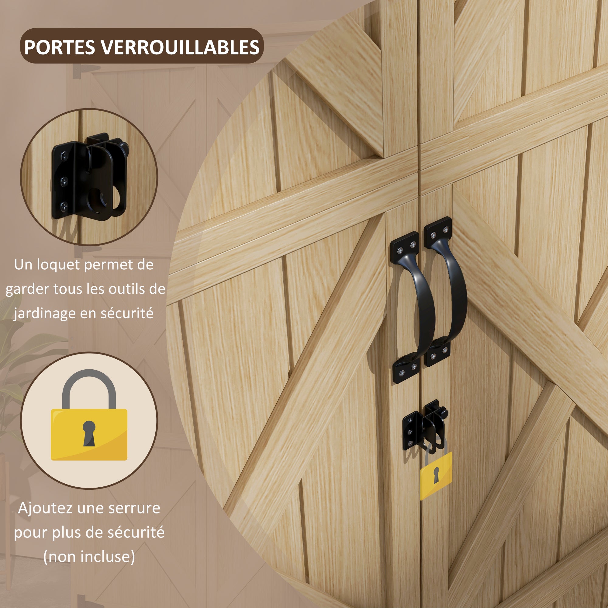Garden Cabinet Garden Shelter for Tools on Foot 90L x 54.5W x 161/168.5H cm 2 Shelves Waterproof Bitumen Roof Pine Wood Autoclave