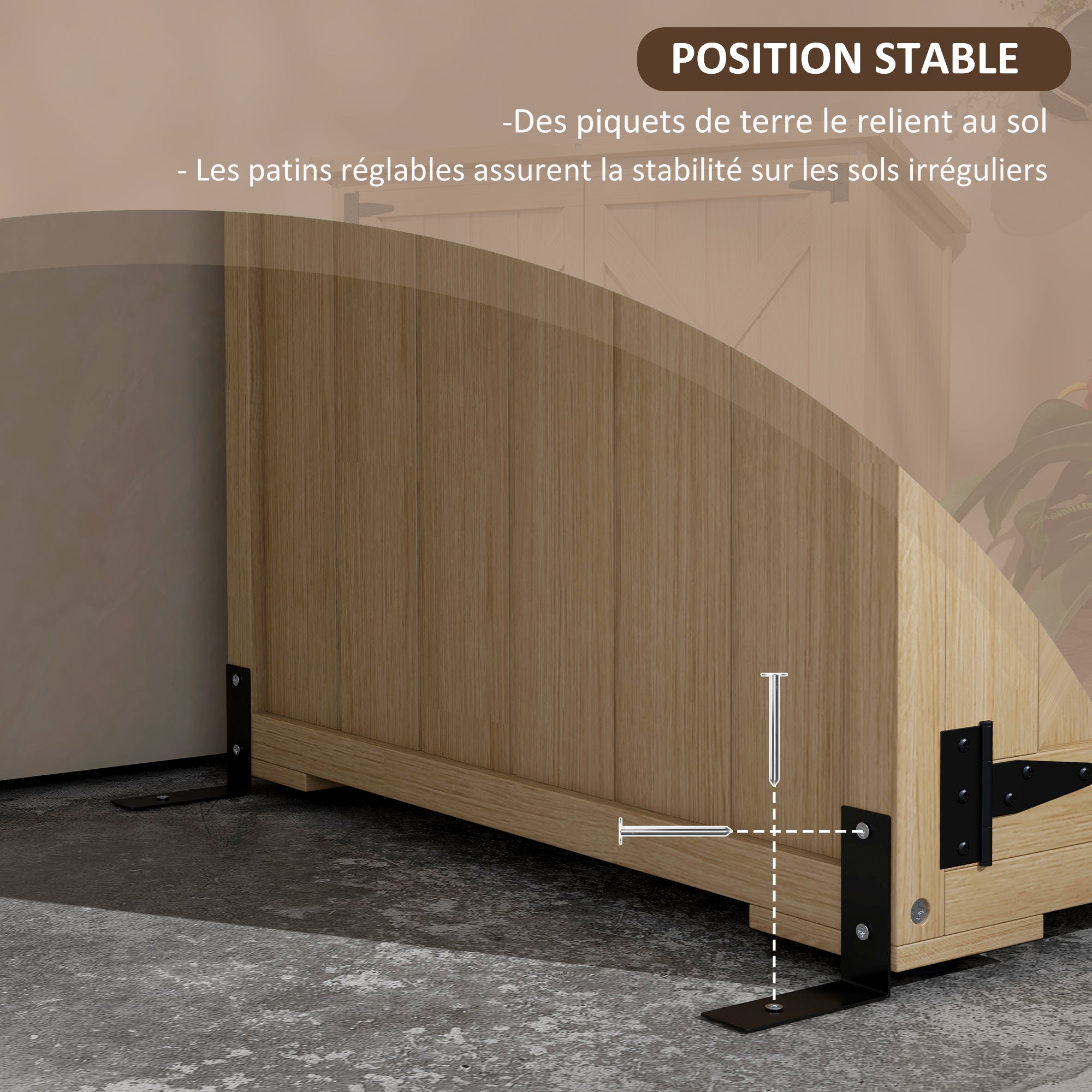 Garden Cabinet Garden Shelter for Tools on Foot 90L x 54.5W x 161/168.5H cm 2 Shelves Waterproof Bitumen Roof Pine Wood Autoclave