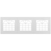 Side Panel with Window, Side Wall for Pavilion approx. 6 x 2 m Side Panel Replacement for Party Tent, White