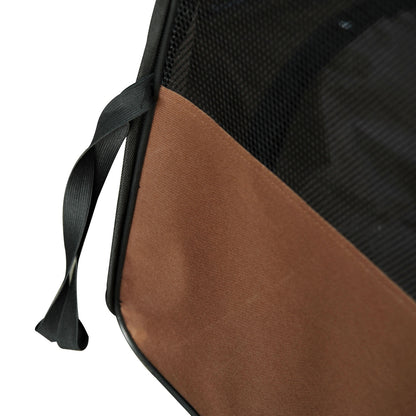 Foldable Octagonal Enclosure for Cats and Small Animals in Oxford Fabric and Steel - dim. Ø 117 x 76H cm - beige brown