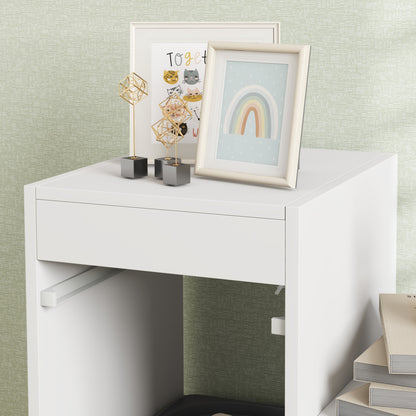 Toy Storage Cabinet with 6 Removable Bins 3 Levels, Easy Toy Storage for Kids, Quick Cleaning, for 3-8 Years, Gray