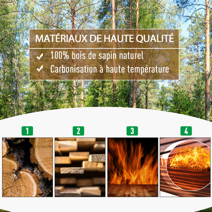 Planter with Trellis - Flower Box - Raised Planter - dim. 64L x 28W x 75H cm Includes Irrigation Inserts Treated Fir Wood