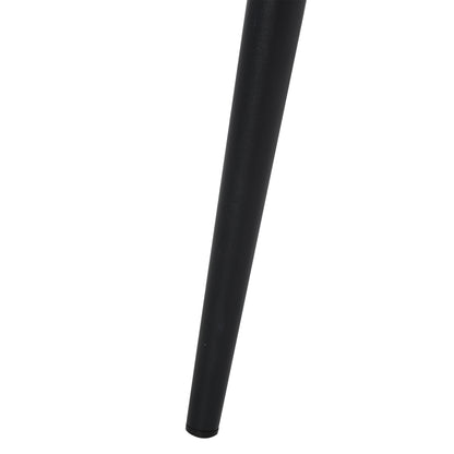 Set of 2 Velvet Dining Chairs, Kitchen and Living Room Chairs with Metal Legs and Shell Backrest, Red