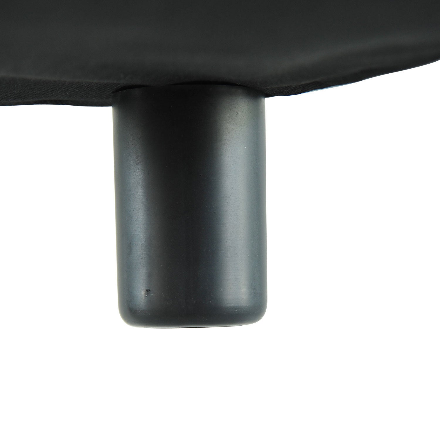 Footstool with Faux Leather Modern Ottoman Footrest Faux Leather Stool for Bedroom, Living Room, Black