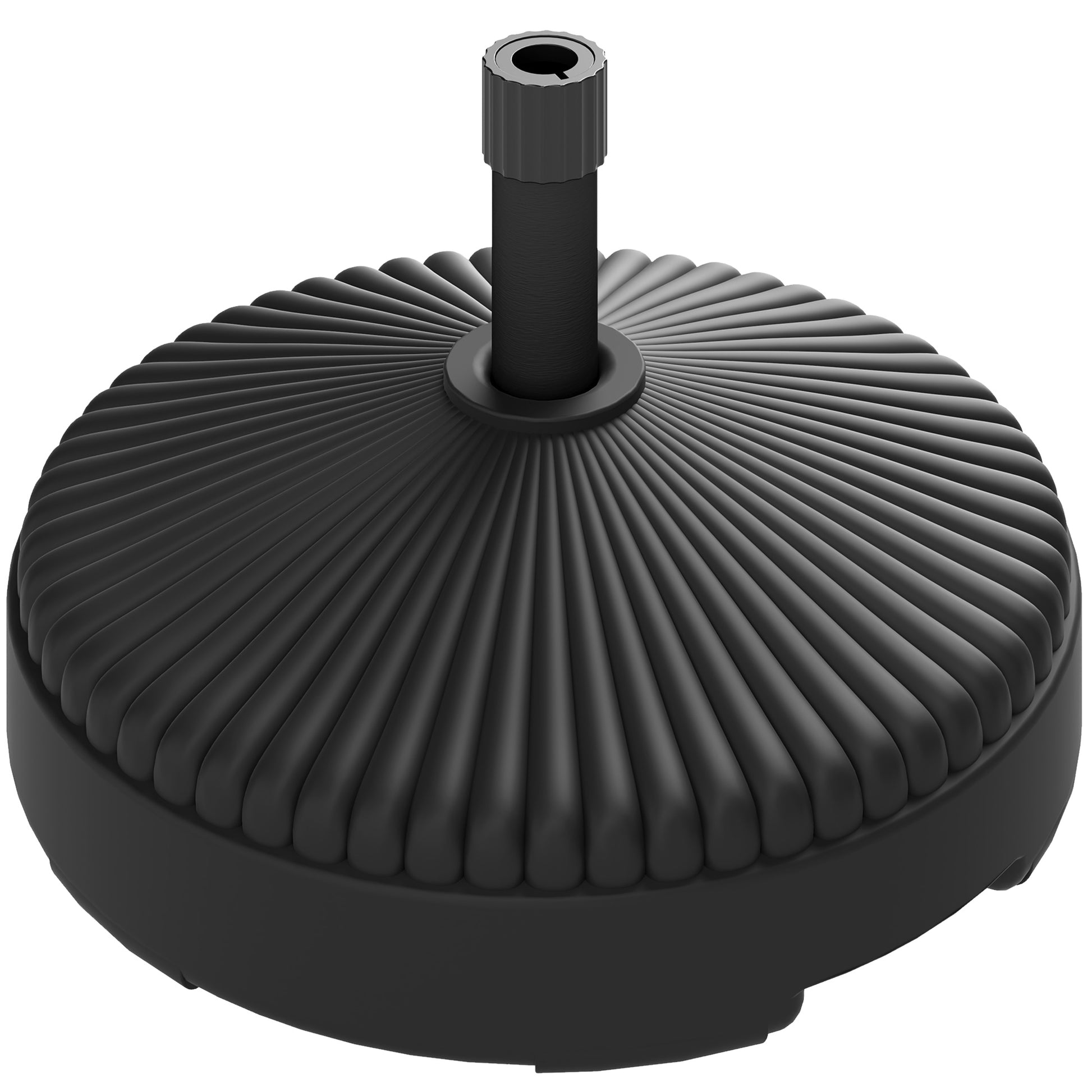 Fillable Umbrella Stand up to 28 kg Umbrella Base, Round Umbrella Holder, Umbrella Weight, Stand for Umbrella Ø34/38 mm, for Balcony, Terrace, Garden, Black