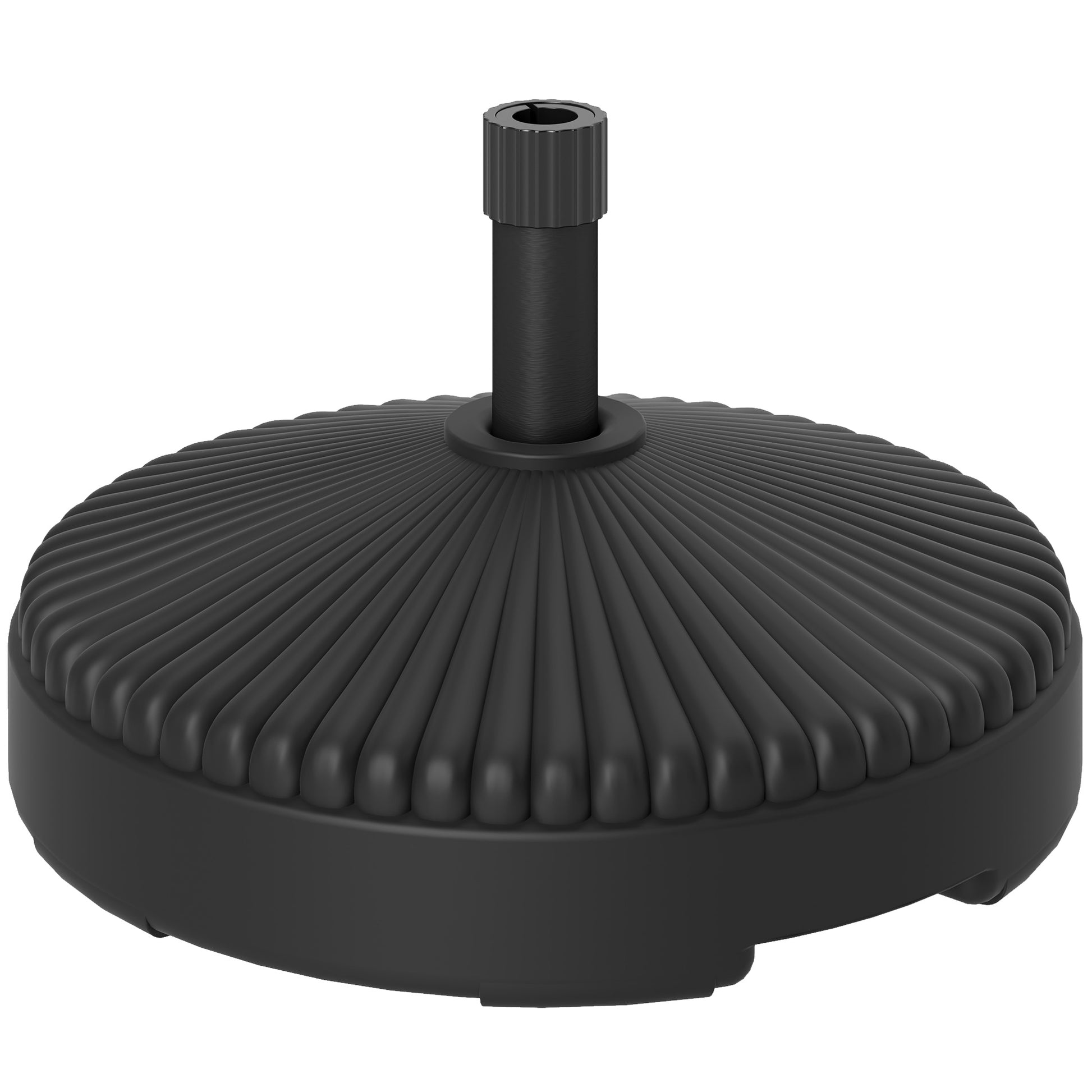 Fillable Umbrella Stand up to 28 kg Umbrella Base, Round Umbrella Holder, Umbrella Weight, Stand for Umbrella Ø34/38 mm, for Balcony, Terrace, Garden, Black
