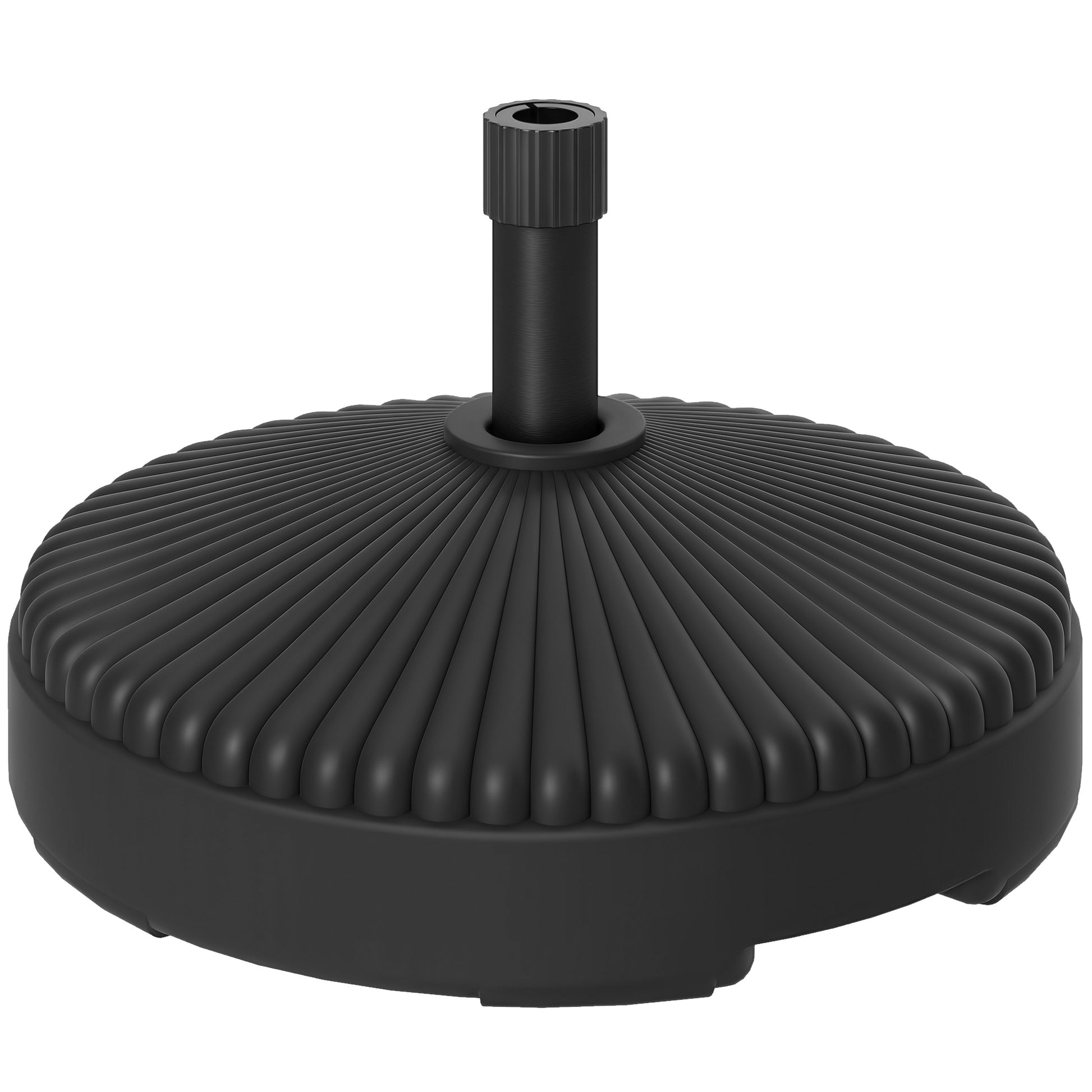 Fillable Umbrella Stand up to 28 kg Umbrella Base, Round Umbrella Holder, Umbrella Weight, Stand for Umbrella Ø34/38 mm, for Balcony, Terrace, Garden, Black