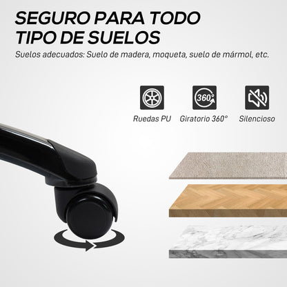 PU and Mesh Upholstered Gaming Chair Swivel Gamer Chair with Rocking Function Adjustable Height for Home Office Study Grey