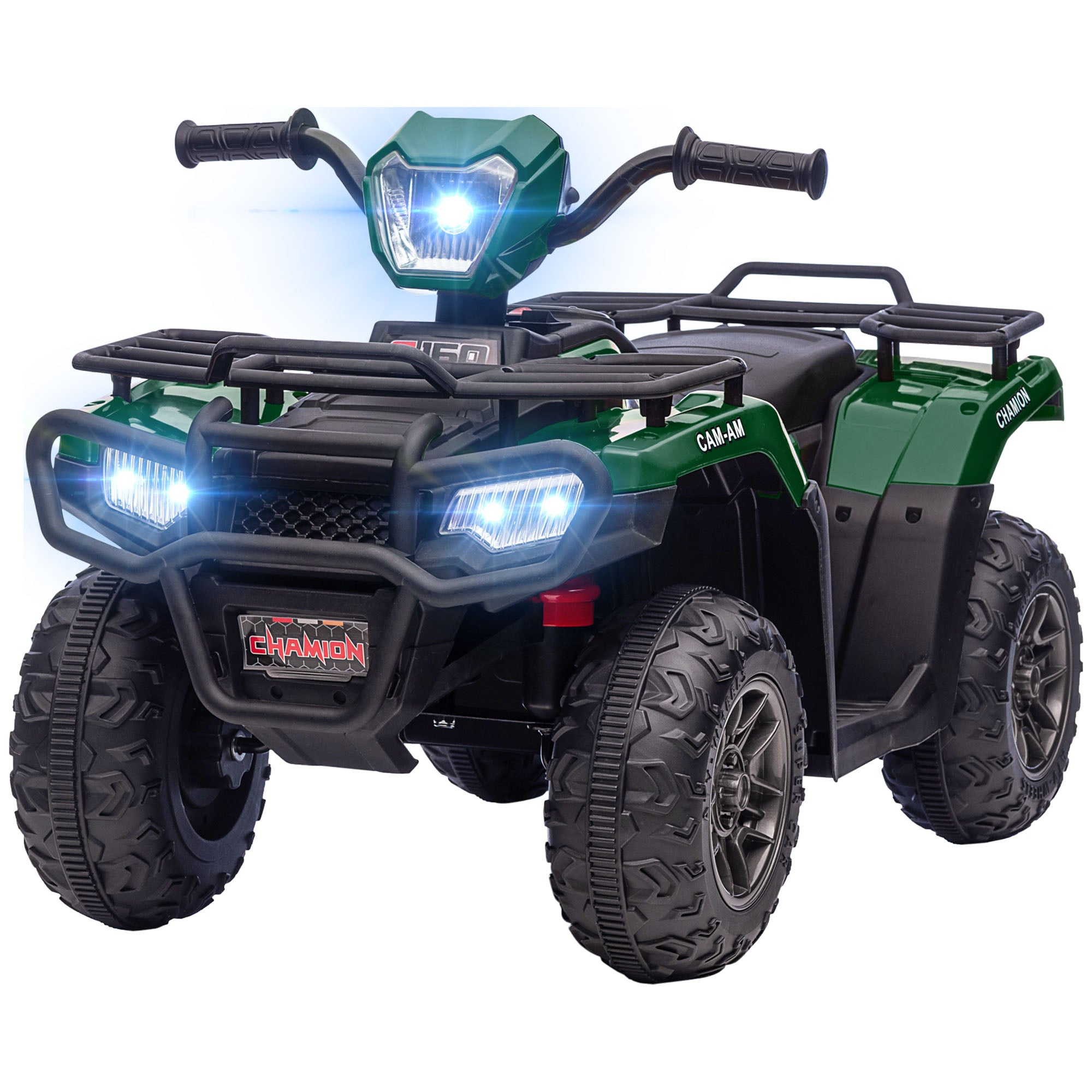 Kids Quad Electric 12V Children's Quad with Forward, Reverse Function, Music, MP3, LED Headlights Electric Quad for Children 3-5 years Green