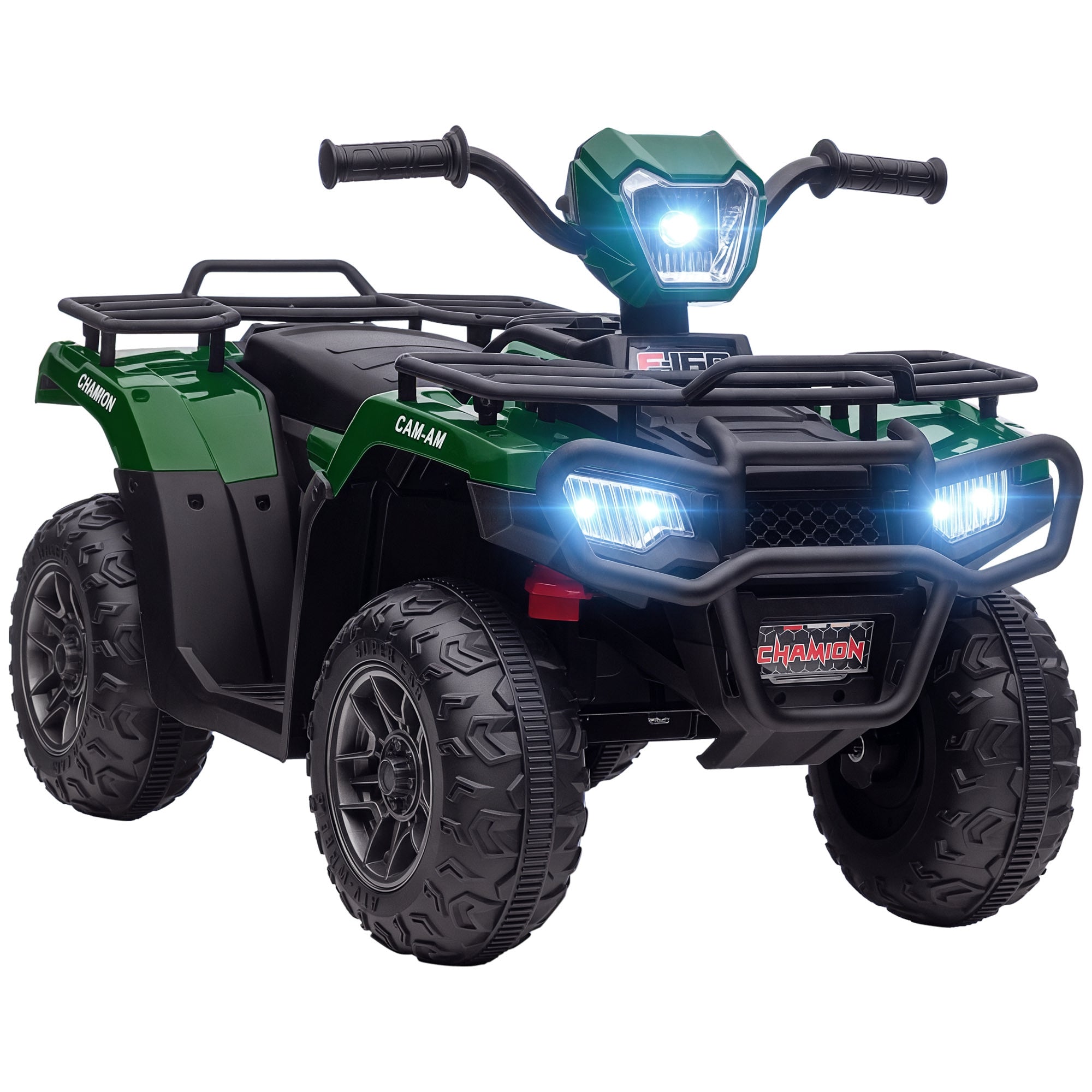 Kids Quad Electric 12V Children's Quad with Forward, Reverse Function, Music, MP3, LED Headlights Electric Quad for Children 3-5 years Green