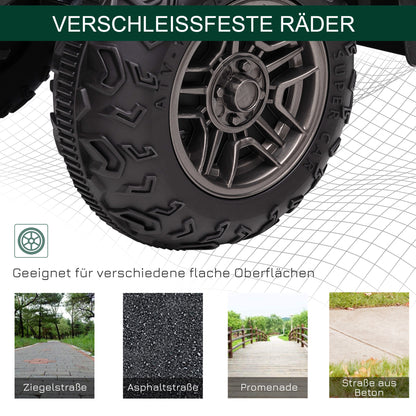 Kids Quad Electric 12V Children's Quad with Forward, Reverse Function, Music, MP3, LED Headlights Electric Quad for Children 3-5 years Green