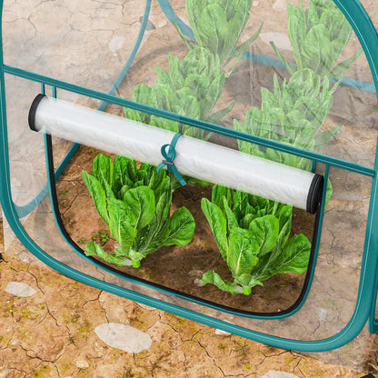 Mini Garden Greenhouse, Mini Transparent PVC Pop-Up Greenhouse, Winter Tent for Indoor or Outdoor, for Vegetables, Plants, Flowers, 70 x 70 x 80 cm