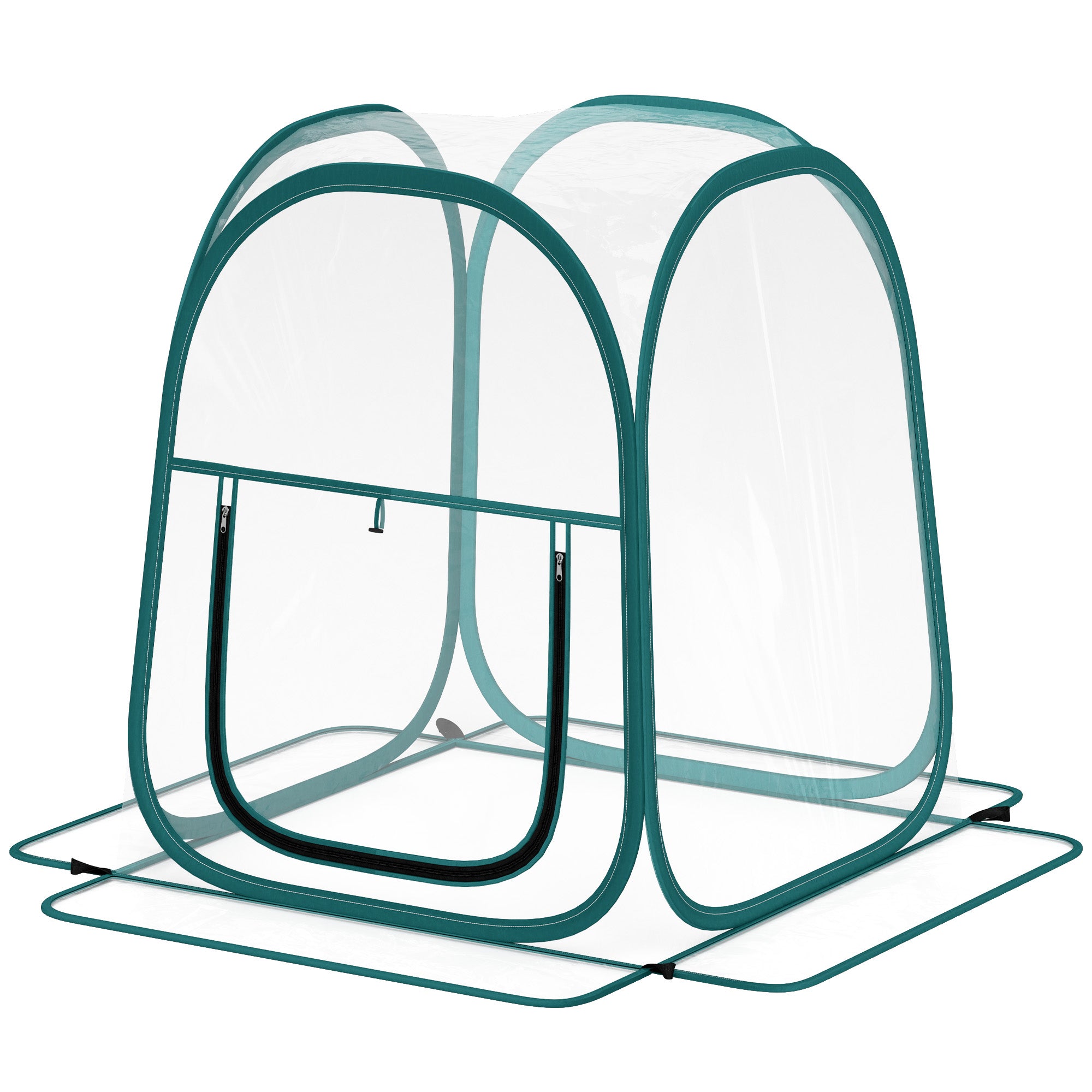 Mini Garden Greenhouse, Mini Transparent PVC Pop-Up Greenhouse, Winter Tent for Indoor or Outdoor, for Vegetables, Plants, Flowers, 70 x 70 x 80 cm