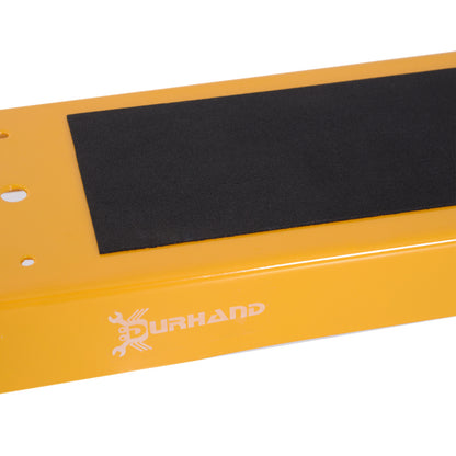 2-Piece Sawhorse Folding Work Stand Underpinning Stable Metal Yellow 99.5 x 50 x 76 cm