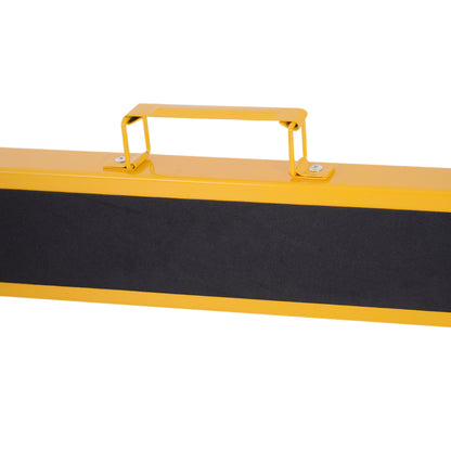 2-Piece Sawhorse Folding Work Stand Underpinning Stable Metal Yellow 99.5 x 50 x 76 cm