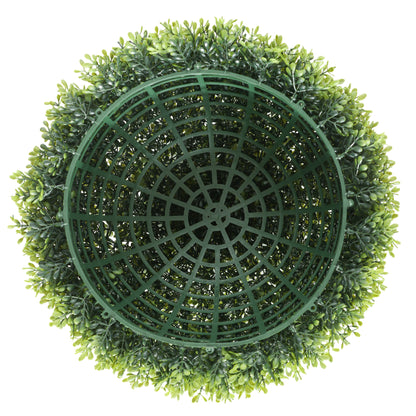 Set of 2 artificial boxwood balls 40 cm, UV protection, decoration for home, garden, wedding party, home decoration, dark green