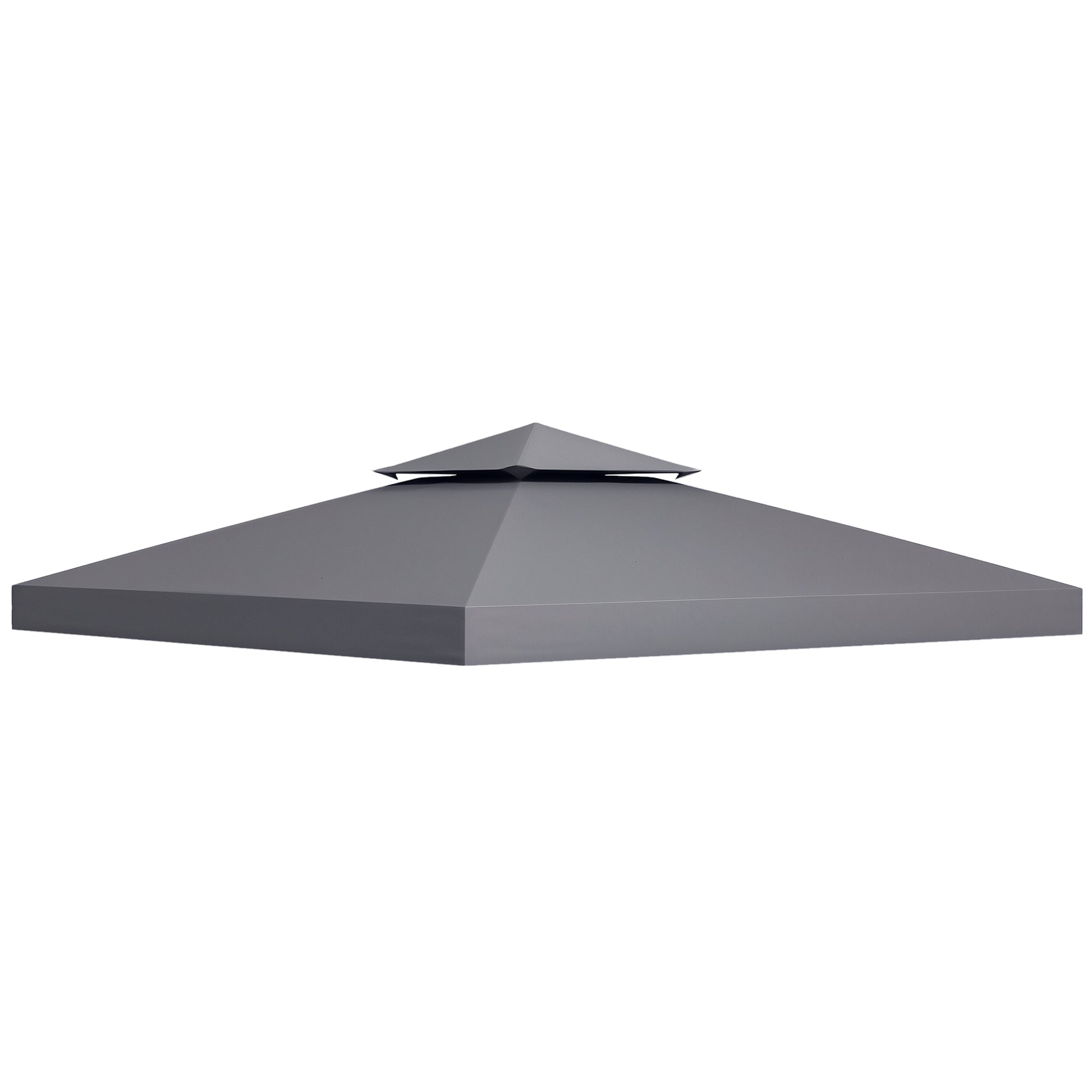 Replacement Roof for Pavilion 3x3m Water-Resistant Pavilion Roof for Metal Pavilion Pavilion Replacement Roof Garden Pavilion Party Tent Gazebo Polyester Dark Grey