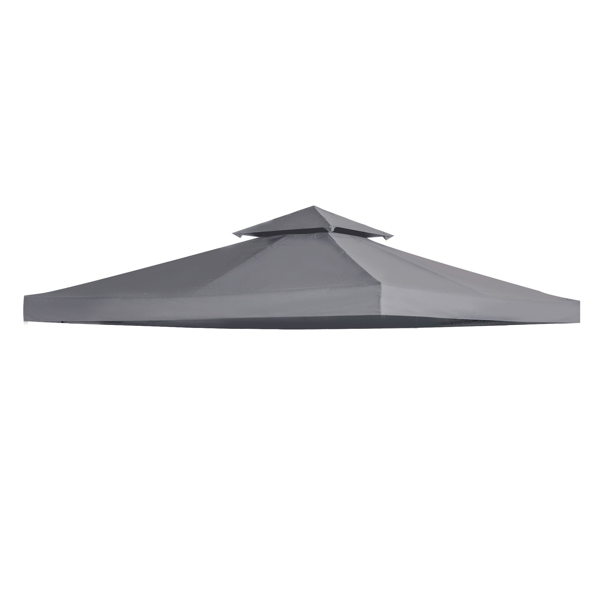 Replacement Roof for Pavilion 3x3m Water-Resistant Pavilion Roof for Metal Pavilion Pavilion Replacement Roof Garden Pavilion Party Tent Gazebo Polyester Dark Grey