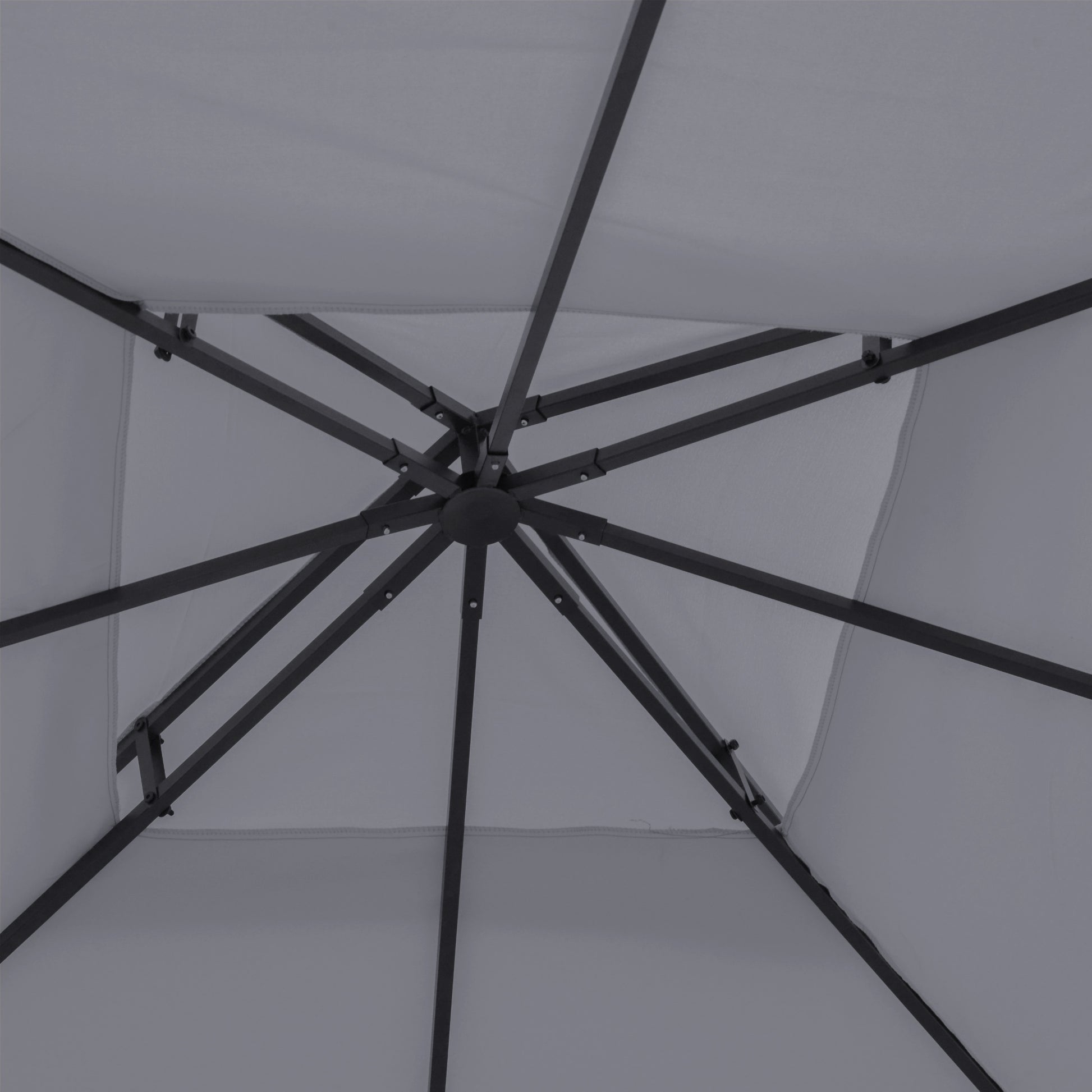 Replacement Roof for Pavilion 3x3m Water-Resistant Pavilion Roof for Metal Pavilion Pavilion Replacement Roof Garden Pavilion Party Tent Gazebo Polyester Dark Grey