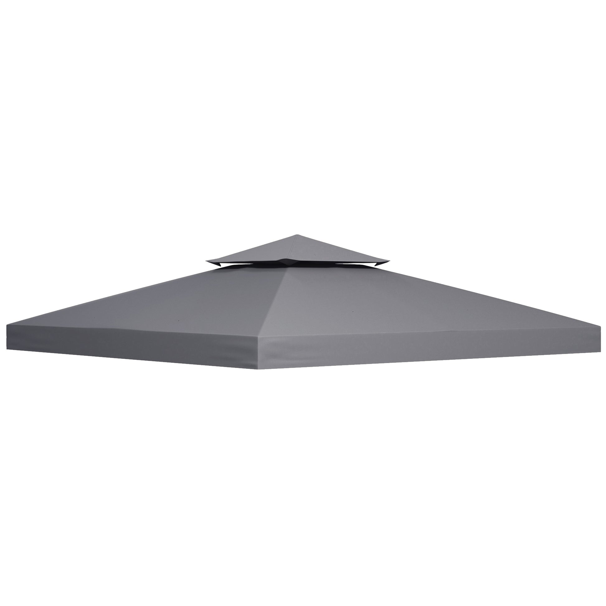 Replacement Roof for Pavilion 3x3m Water-Resistant Pavilion Roof for Metal Pavilion Pavilion Replacement Roof Garden Pavilion Party Tent Gazebo Polyester Dark Grey
