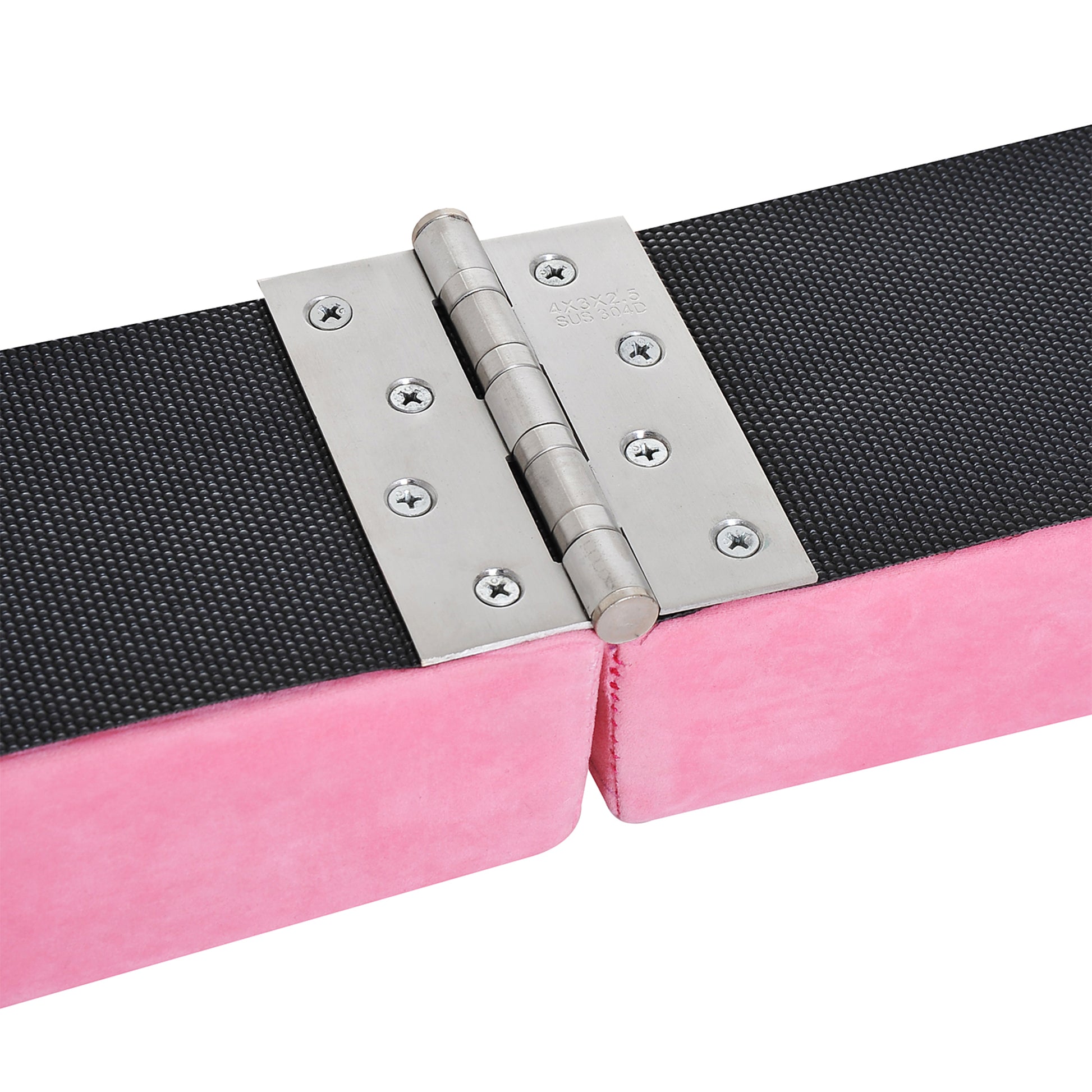 210cm Foldable Gymnastics Balance Beam for Kids and Adults, Beam Gymnastics Gymnastics Equipment Balance Beam for Home Fitness Training Gymnastics, Pink