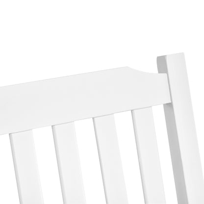Garden Swing for 2 Persons Swing Bench Hanging Bench Solid Wood Patio Terrace Backyard White 117 x 69 x 60 cm