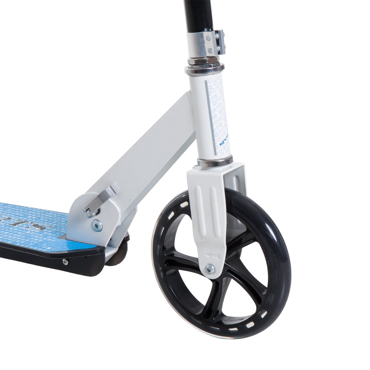 Scooter for Kids and Adults Folding Scooter Adjustable Handlebar Lightweight Aluminum Frame Stable Load 80kg Aluminum 84x34x86-96 cm White