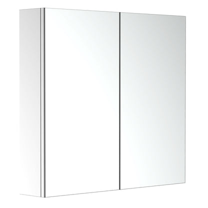 Stainless Steel Frame Mirror Cabinet with Storage Shelf for Bathroom Toilet dim. 60L x 12W x 55H cm