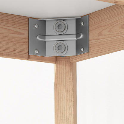 Dining Table, Round Kitchen Table for 2 Persons, Dining Table with Country Style, for Living Room, Solid Wood, Ø75 x 76 cm, White