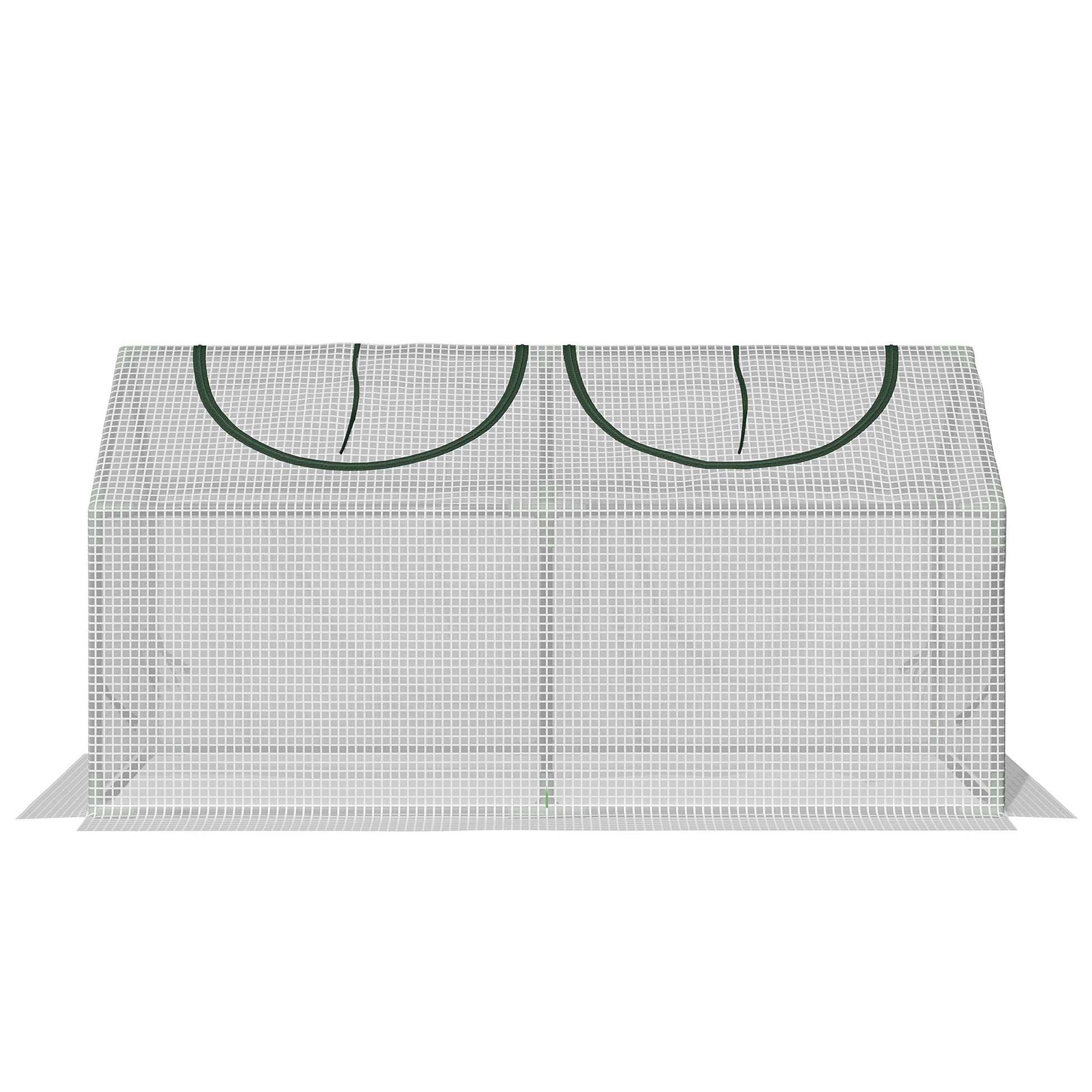 Greenhouse with Window, PE Grid Film, Steel Frame Greenhouse, for Balcony, Garden, 120x60x60cm, Tomato Greenhouse for Vegetables, Flowers, Plants, White