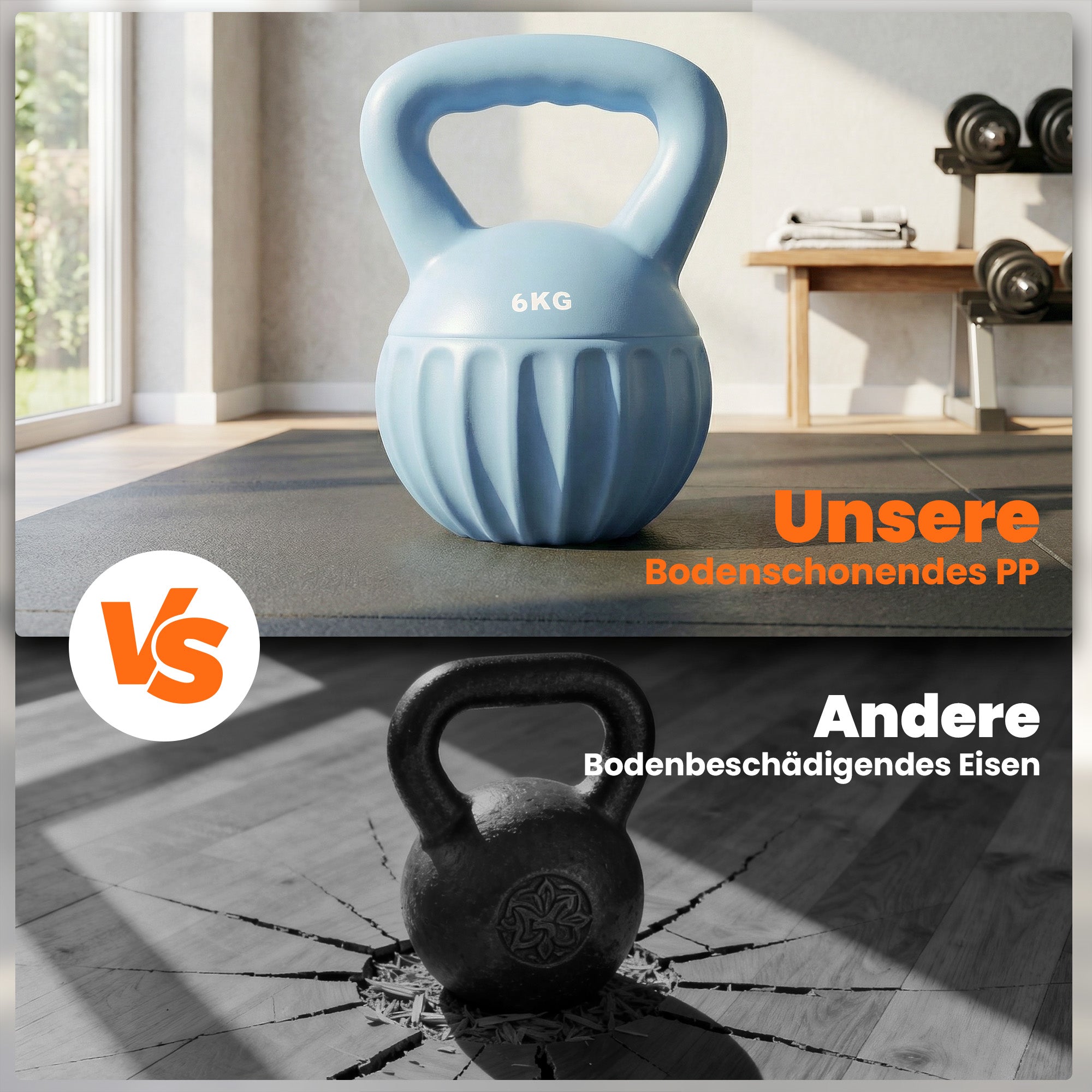 SPORTNOW 6 kg (13.2 lb) Sand-Filled Kettlebell — Blue, Non-Slip Handle, Stable Base — Home Strength Training