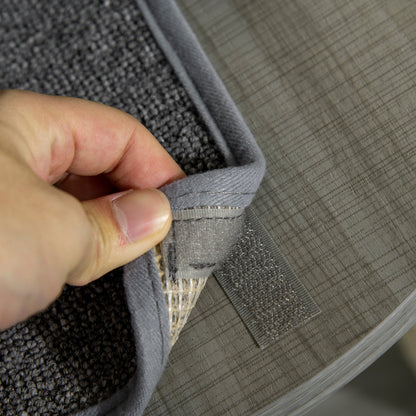 Cat Tree, Floor-to-Ceiling Cat Scratching Tree, 230-250 cm, Climbing Tree with Hammock, Adjustable Height Cat Tree, Play Tree with Tilt Protection, Plush, Grey+Cream White