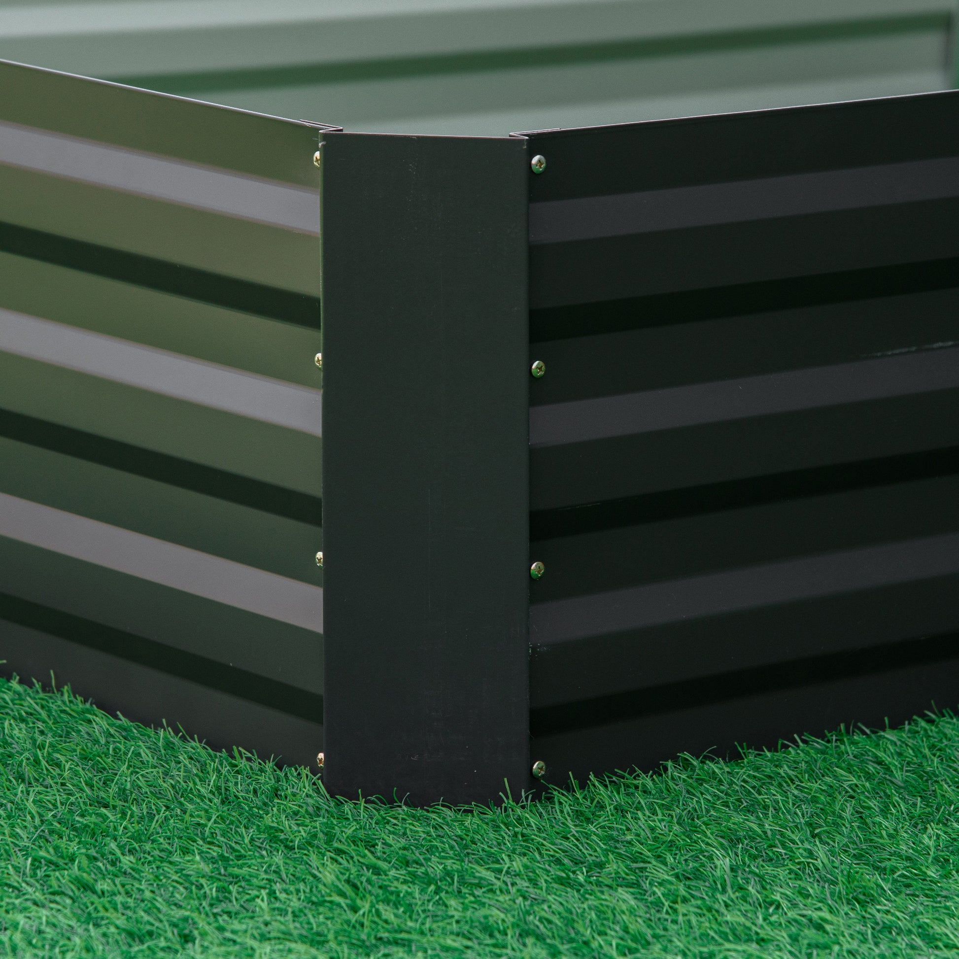 Raised Bed Steel, Plant Bed Cold Frame Garden Bed Planter Box plug-in, Plant Box Planter Pot Vegetable Bed 241x90.5x30cm for Garden Terrace, for Flowers, Plants, Fruit, Vegetables, Grey
