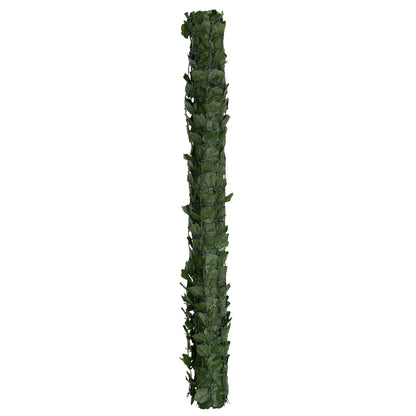 Artificial Ivy Hedge Windbreak Decoration Roll 3L x 1.5H m Realistic Anti-UV Dark Green