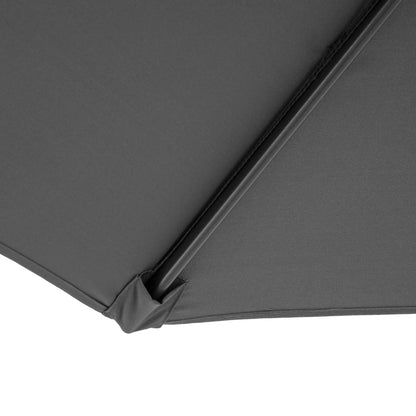 Cantilever Umbrella Ø300 cm Tiltable Sunshade with UV Protection Crank Umbrella with Stand, Crank Device, Market Umbrella Garden Umbrella Sun Protection for Balcony Garden Terrace Gray