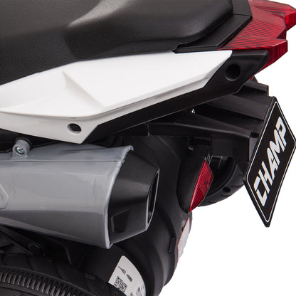 Kids Electric Motorcycle with Music, Headlights, Children's Electric Motorbike for Kids aged 3-5 Red+Black