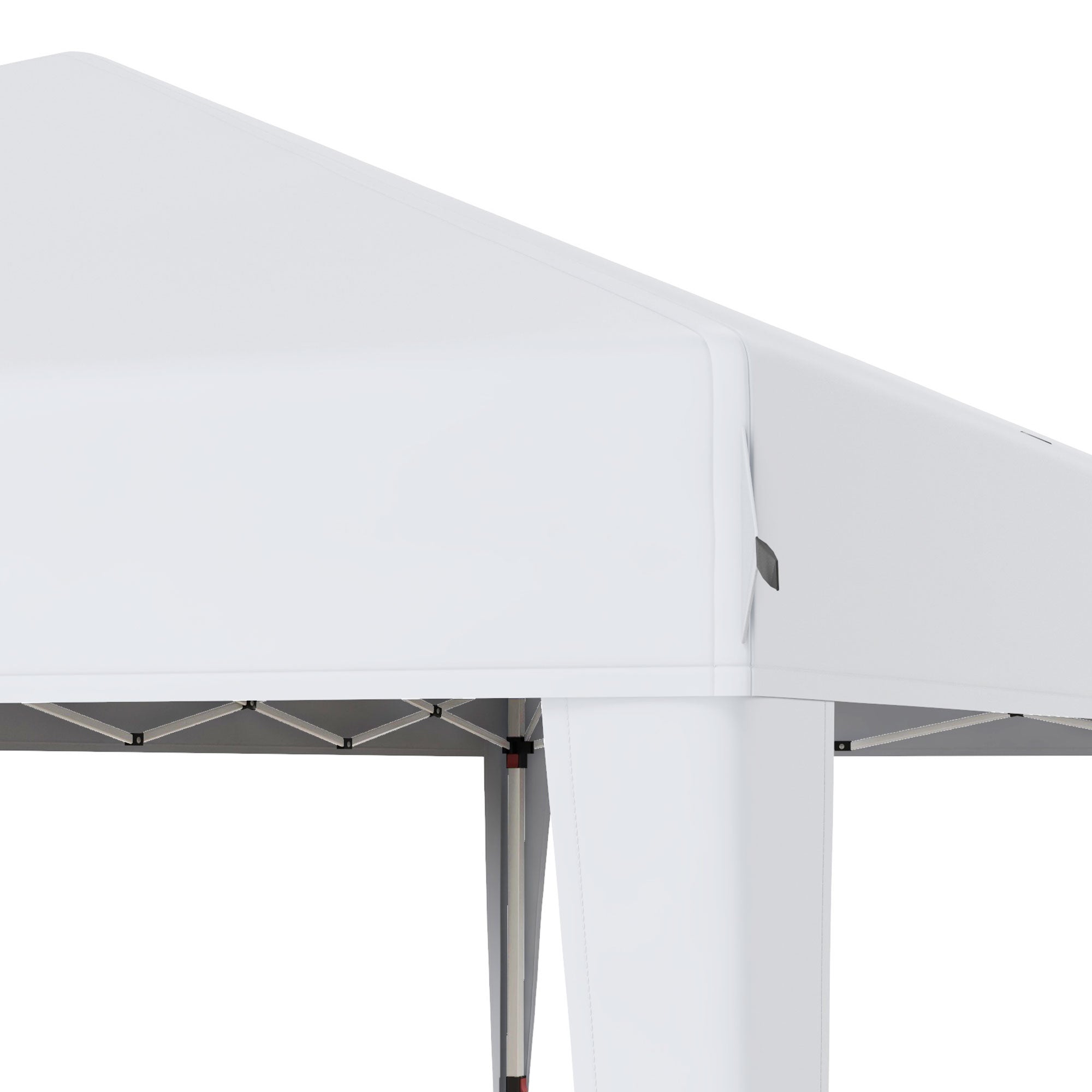 Folding Gazebo 6x3 m Portable Canopy with 3 Adjustable Heights Anti-UV Sun Shelter and Carrying Bag for Camping Parties White