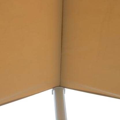Freestanding Awning Awning 4.5 x 3.4m Terrace Cover Garden Awning with Folding Arm Crank Terrace Cream Alu Metal