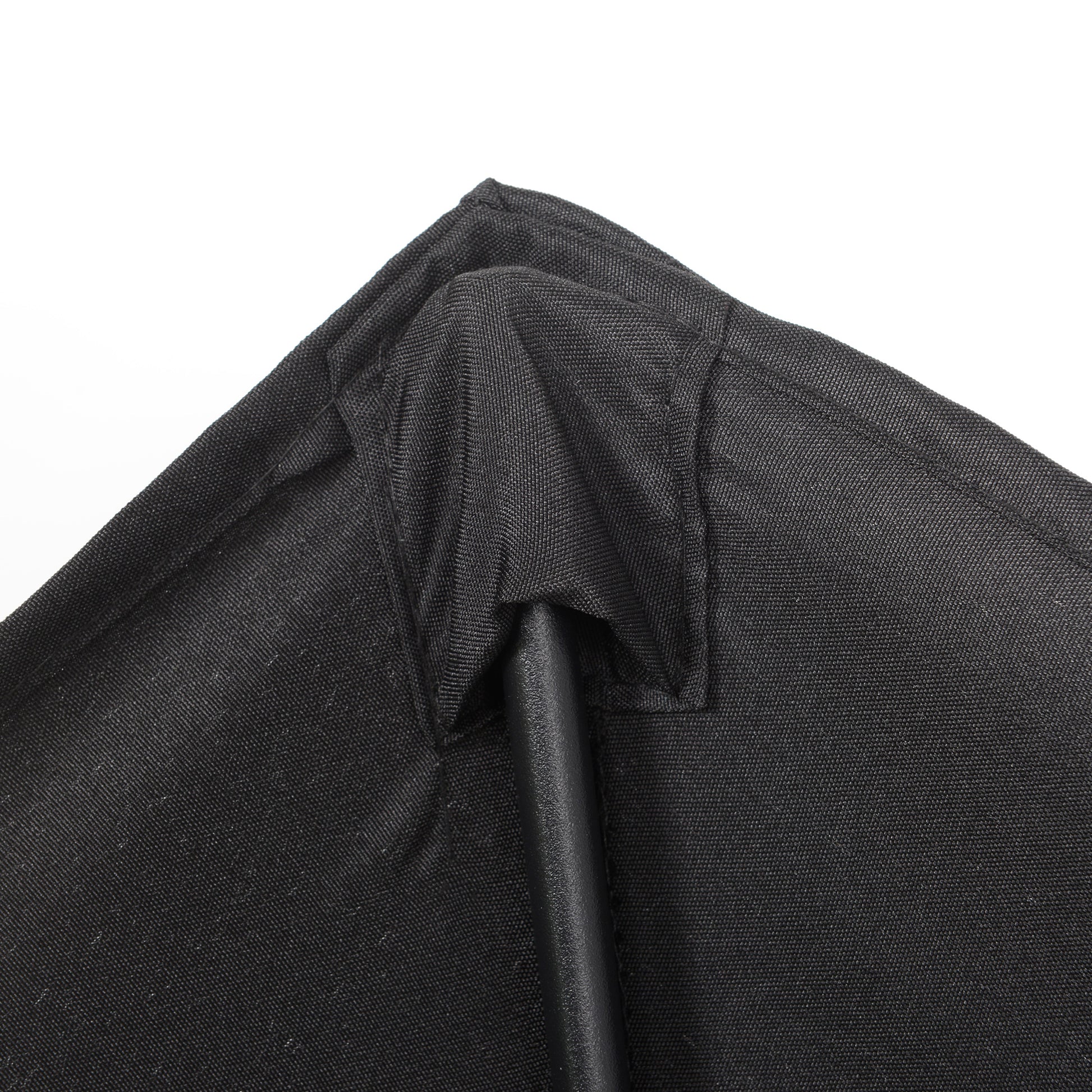 Umbrella Ø196 cm, hexagonal balcony umbrella beach umbrella windproof stable market umbrella crank umbrella sun protection for beach balcony garden, Black