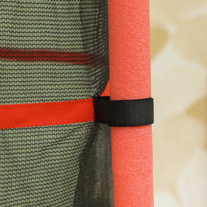 Kids Trampoline Ø163 cm, Trampoline with Safety Net, Edge Cover, Garden Trampoline for Children 3-10 Years, up to 50 kg load capacity, Red