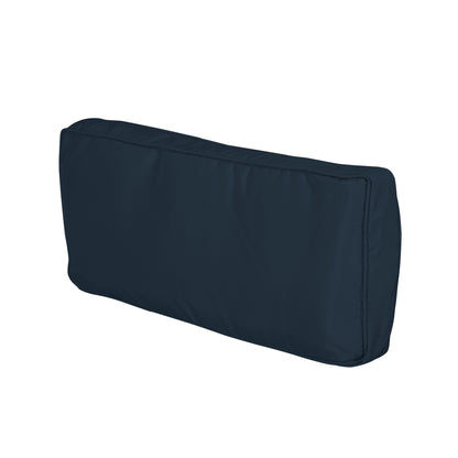 Set of 14 Replacement Covers Garden Lounge Cushions - 6 Seat Cushion Covers, 8 Back Cushion Covers - Zippered Water-Repellent Polyester Blue