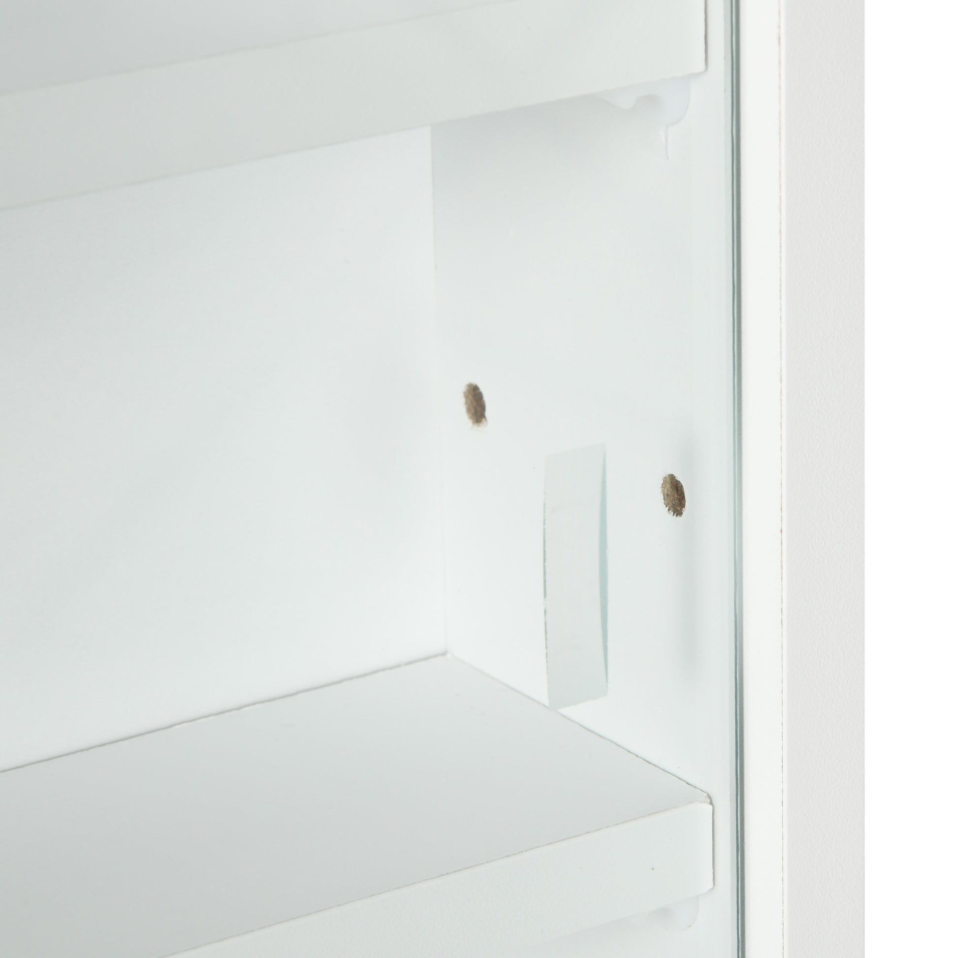 Display Cabinet Wall Mounted Display Case with Adjustable Shelves and 2 Sliding Glass Doors for Collections Perfumes Decorative Figurines 80x9.5x60 cm White