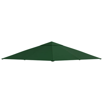 Pavilion Canopy for Garden Pavilion approx. 3 x 3 m, water-resistant, replacement canopy, pavilion cover, sun protection, 8 water drainage holes, Polyester, Green