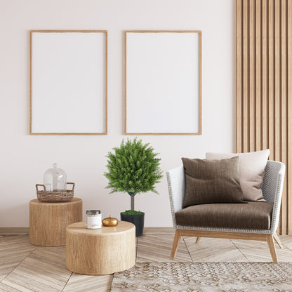 Artificial Cedar Tree Plant, UV Resistant Fake Plant with Pot, Indoor and Outdoor Decoration, Height 55 cm, Green