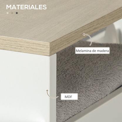 3-Tier Narrow Bathroom Storage Shelf with Side Handle and Wheels for Kitchen Living Room Modern Style 48x15x80 cm White