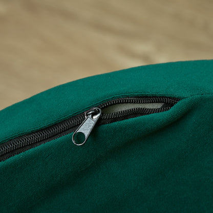 Padded Sofa for Dogs with Backrest and Removable Cushion, Indoor Cat Bed, 65x64x37 cm, Green